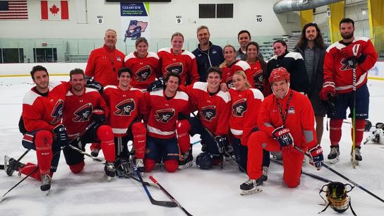 Robert Morris hits the ice for first practice in nearly two years taken in Altoona, Pa.  (Robert Morris)
